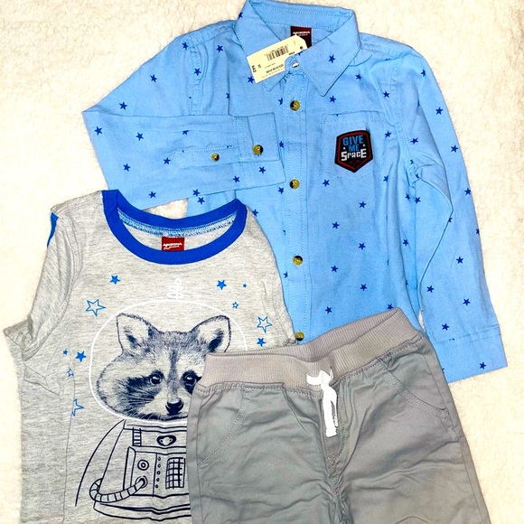 Boys 3 Piece Set Size 5T Outfit NEW - Picture 1 of 8